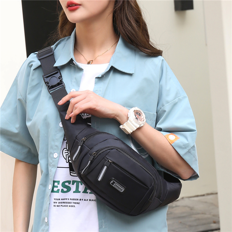 uyongit  กระเป๋าคาดเอว คาดอก ผ้าไนลอน กันน้ำ จุของได้เยอะ พร้อมส่ง B-013