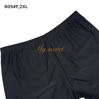กางเกงซับในขาสั้น ผ้าลื่น สีดำ มี 2 ไซส์ เอว 26-36 นิ้ว