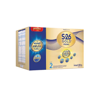 นมผง S-26 GOLD® PROMIL™ (3,500g) เอส-26 โกลด์® โปรมิล ผสมแอลฟา สฟิงโกไมอีลิน™ สูตร 2 (3,500 กรัม)