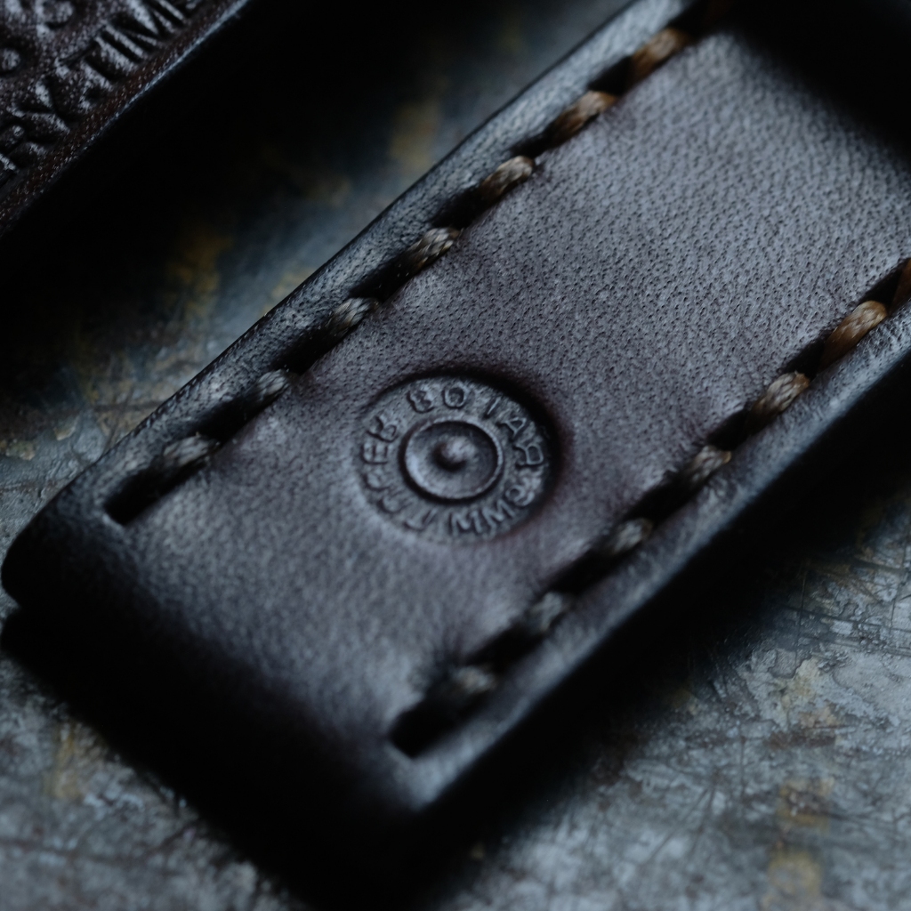 สายนาฬิกาหนังแท้ แนว Ammo strap มีขนาด 20mm 22 mm 24 mm watch strap สายนาฬิกา พร้อมบัคเคิล