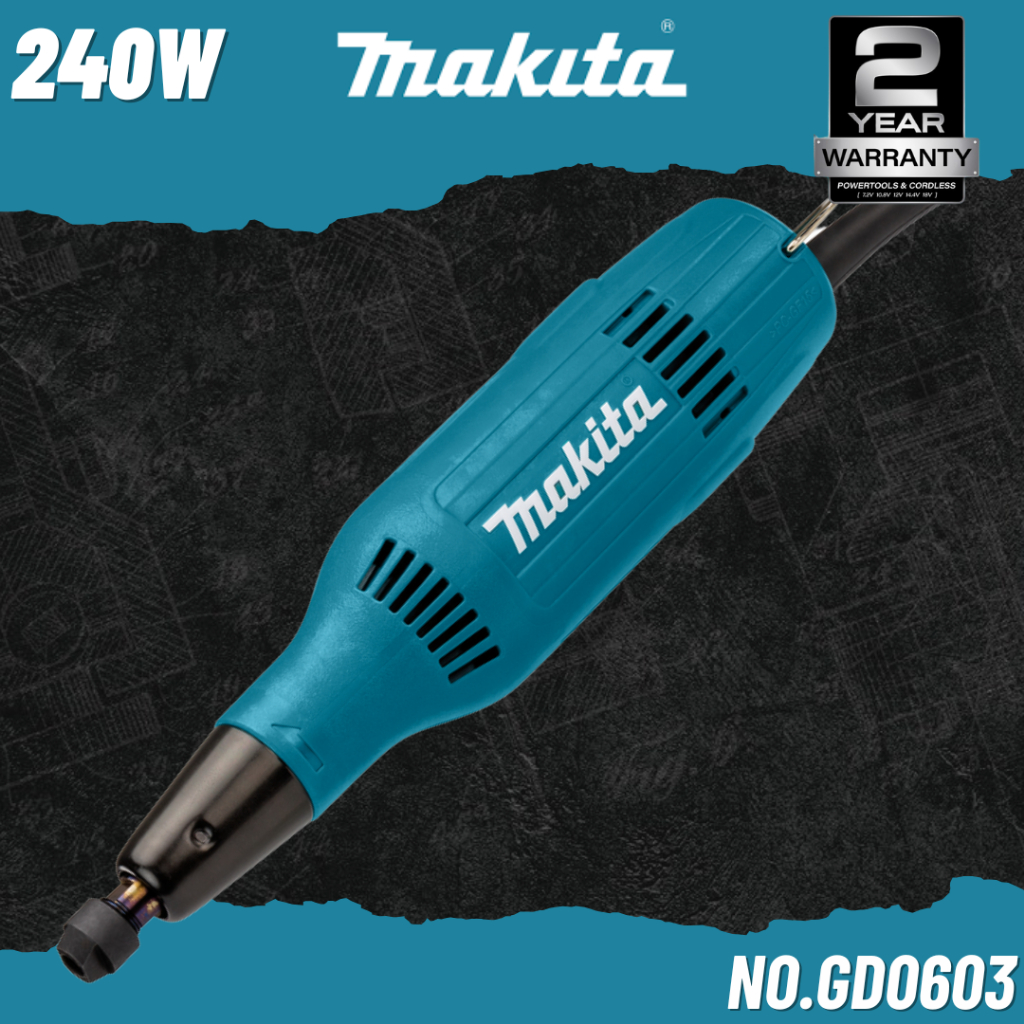 MAKITA เครื่องเจียร์แกนไฟฟ้า 6 mm. (1/4") 240W No.GD0603