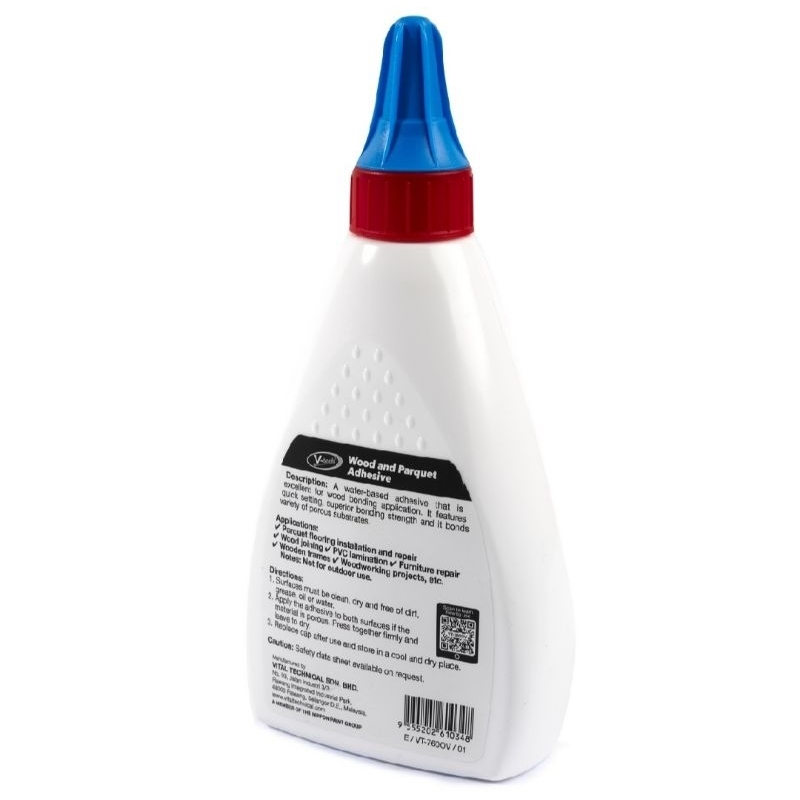 V-TECH VT-760 กาวลาเท็กซ์ติดไม้ ขนาด 500 กรัม รุ่น VT-760500 เหมาะกับงานยึดติดไม้ได้อย่างดี กาวลาเท็ก - รูปที่ 2