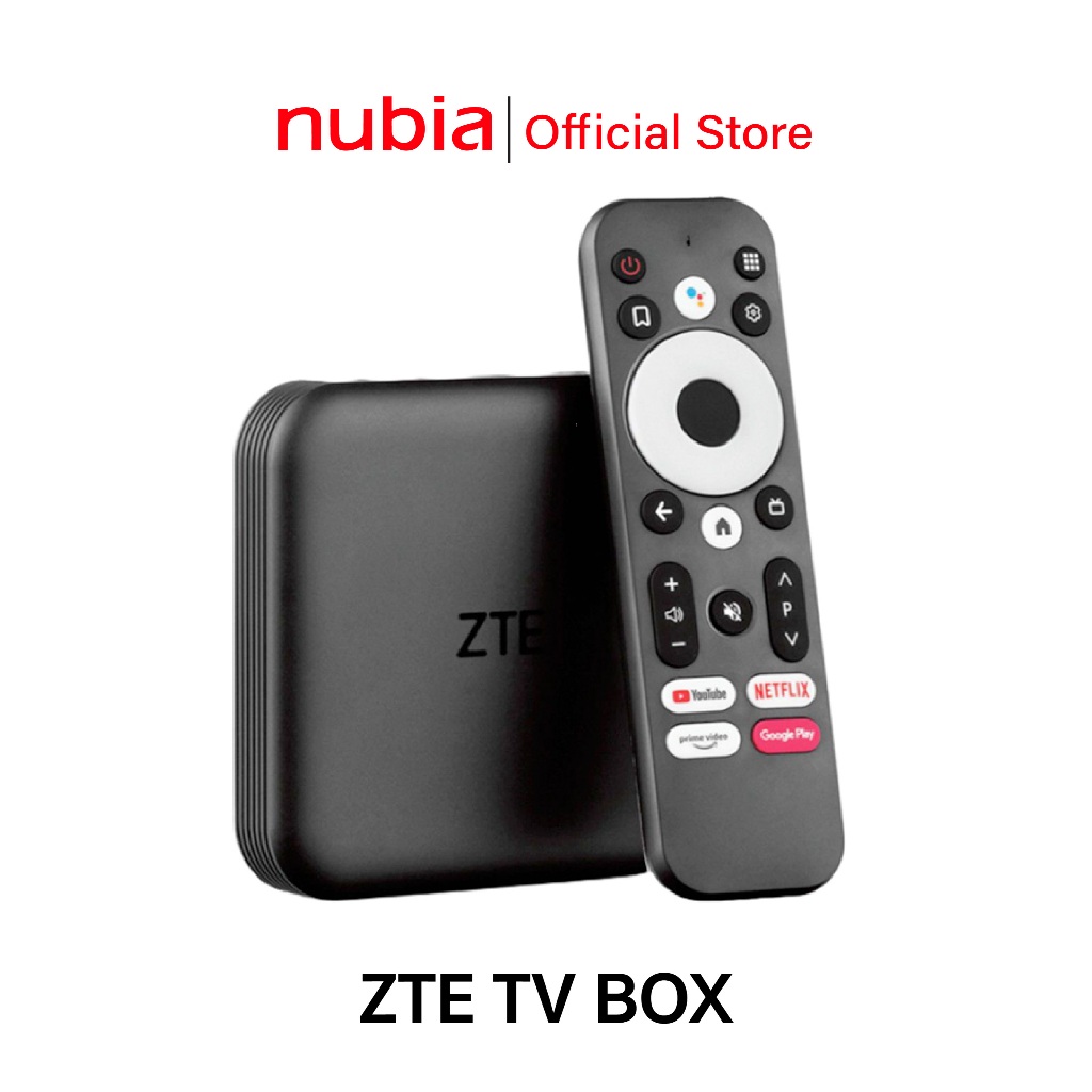ZTE TV BOX l Android TV 4K Ultra HD l Google Play l Bluetooth 5.0 l Wifi 5GHz, 2.4GHz กล่องรับสัญญาณ