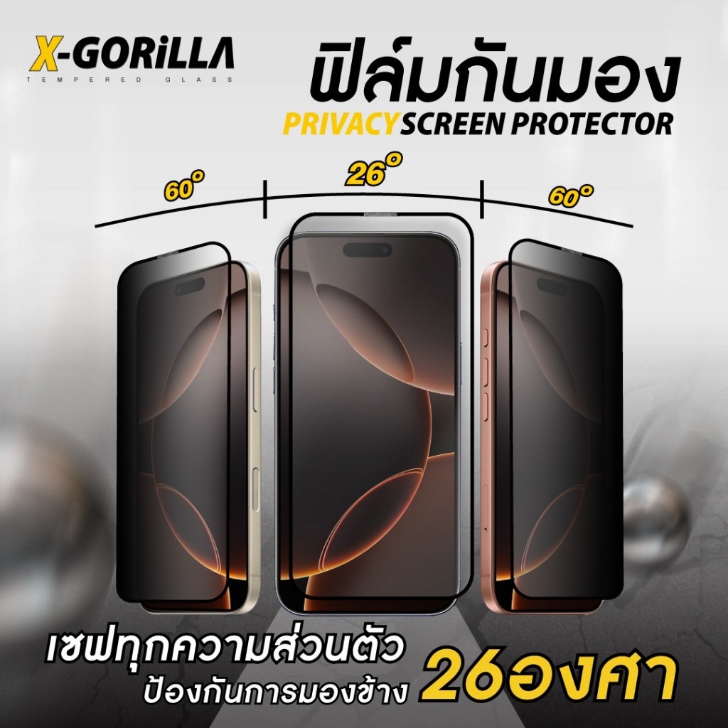 X-GORiLLA ฟิล์มกระจก  เกรดพรีเมี่ยม รุ่น MAGIC-APPแบบใสและแบบกันเสือก สำหรับไอโฟนทุกรุ่น รับประกัน 90 วัน รูปที่ 7