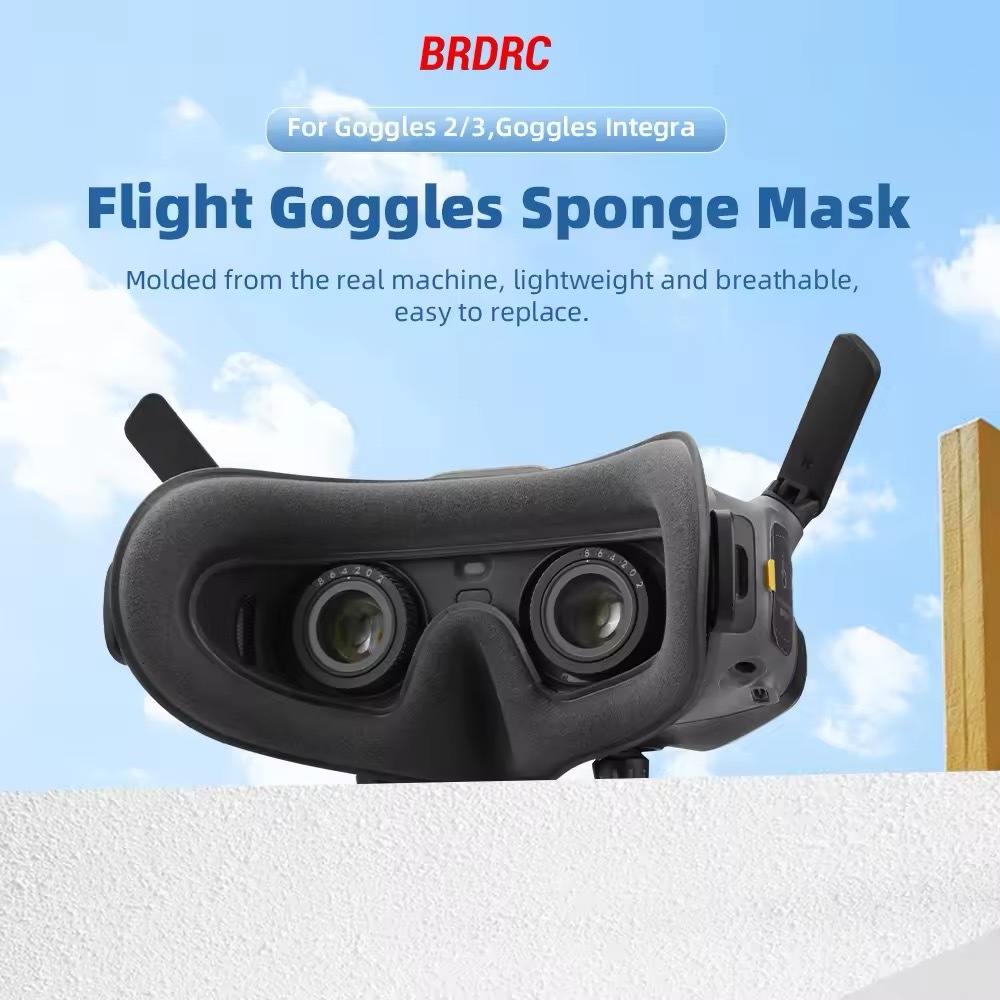 BRDRC Eye Mask สําหรับ DJI Goggles 3/2 / แว่นตา Integra ฟองน้ำ Face Padding สําหรับ Avata 2