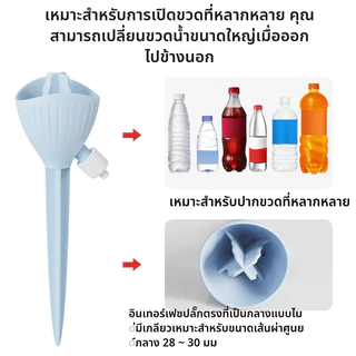 ระบบรดน้ำอัจฉริยะ PREVENT ต้นไม้เฉาตาย! หัวน้ำหยดสีพาสเทล 360° รองรับขวด DIY ทุกสไตล์