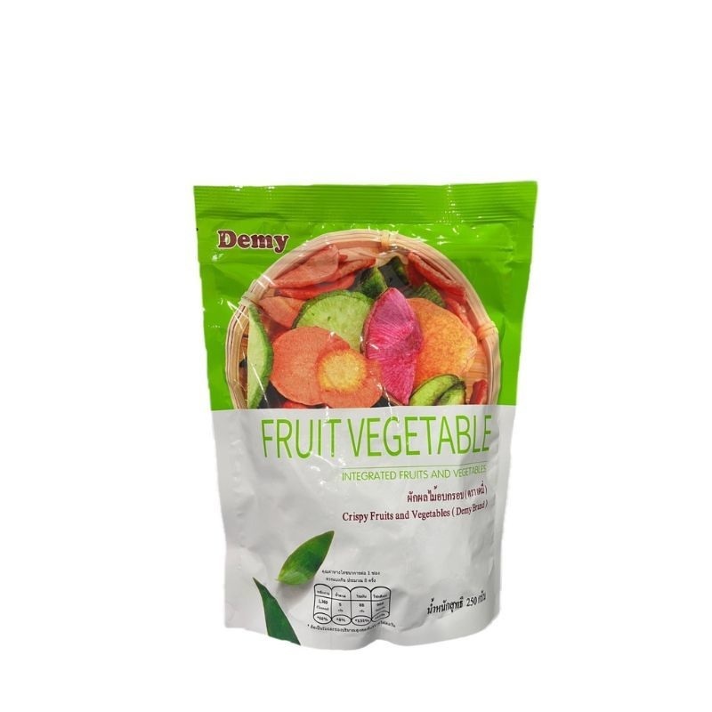 ผักและผลไม้อบกรอบ12-15ชนิด ขนาด250g ผักและผลไม้รวมอบแห้ง ขายปลีกขายส่งนำเข้าเองโดยตรง