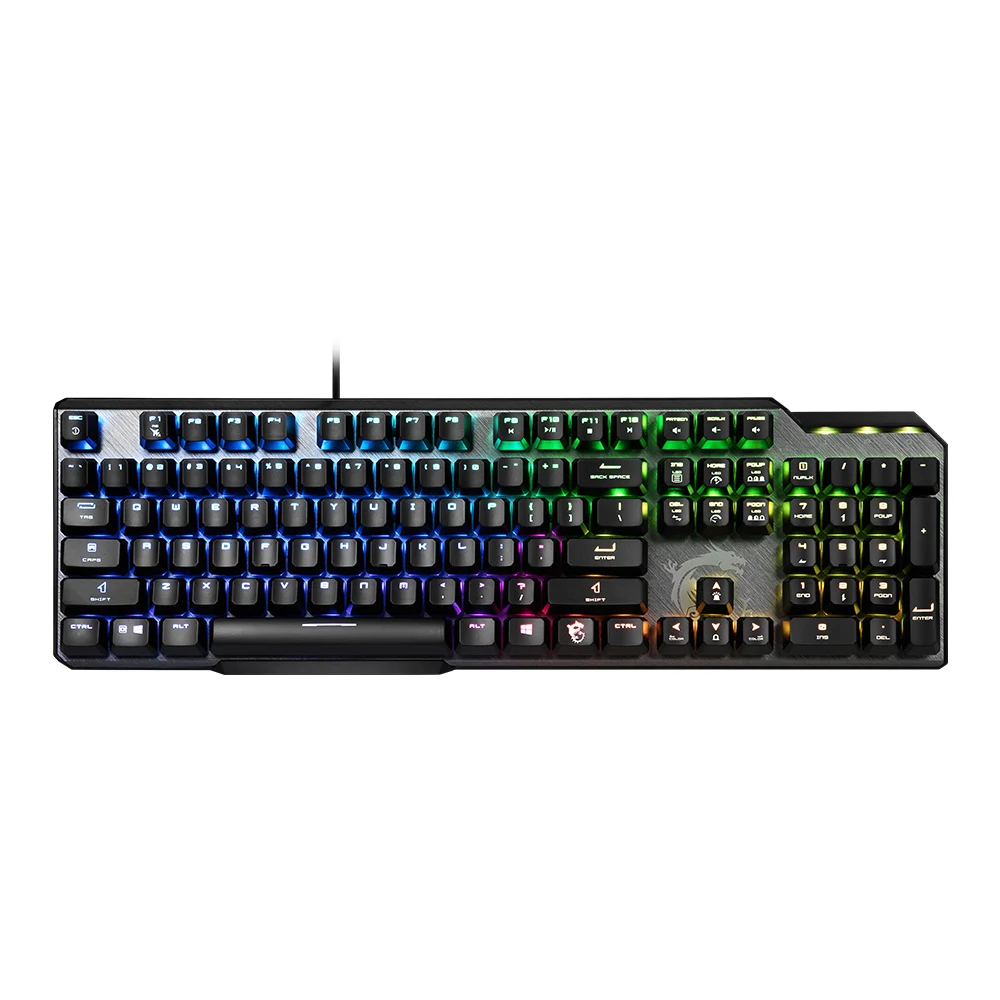 KEYBOARD (คีย์บอร์ด) MSI VIGOR GK50 ELITE KAILH BLUE (BLUE SWITCH) (RGB LED) (TH/EN)