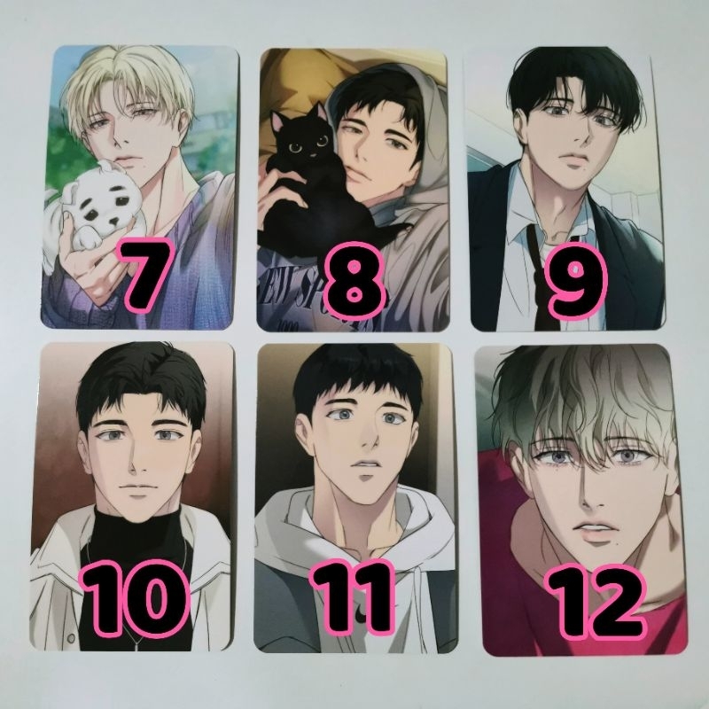 (พร้อมส่ง)​ ของแท้ การ์ด Backlight Photocards manhwa มันฮวา การ์ตูน เกาหลี ซออิน ยองอุน