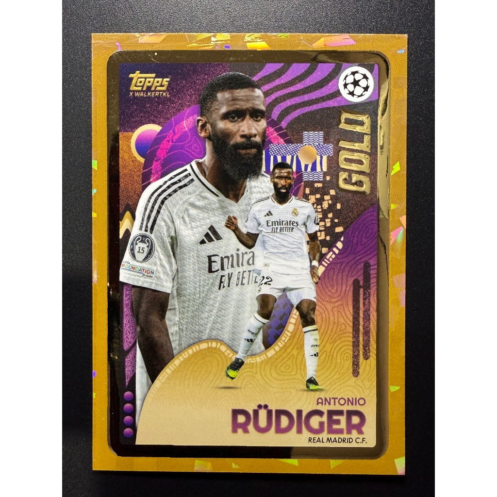 Antonio Rudiger Gold Topps x WalkerTKL UCC Gold Real Madrid