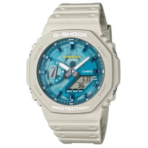 G-Shock นาฬิกาข้อมือผู้ชาย สายเรซิ่น รุ่น GA-2100,GA-2100AS,GA-2100AS-2A,GA-2100AS-5A