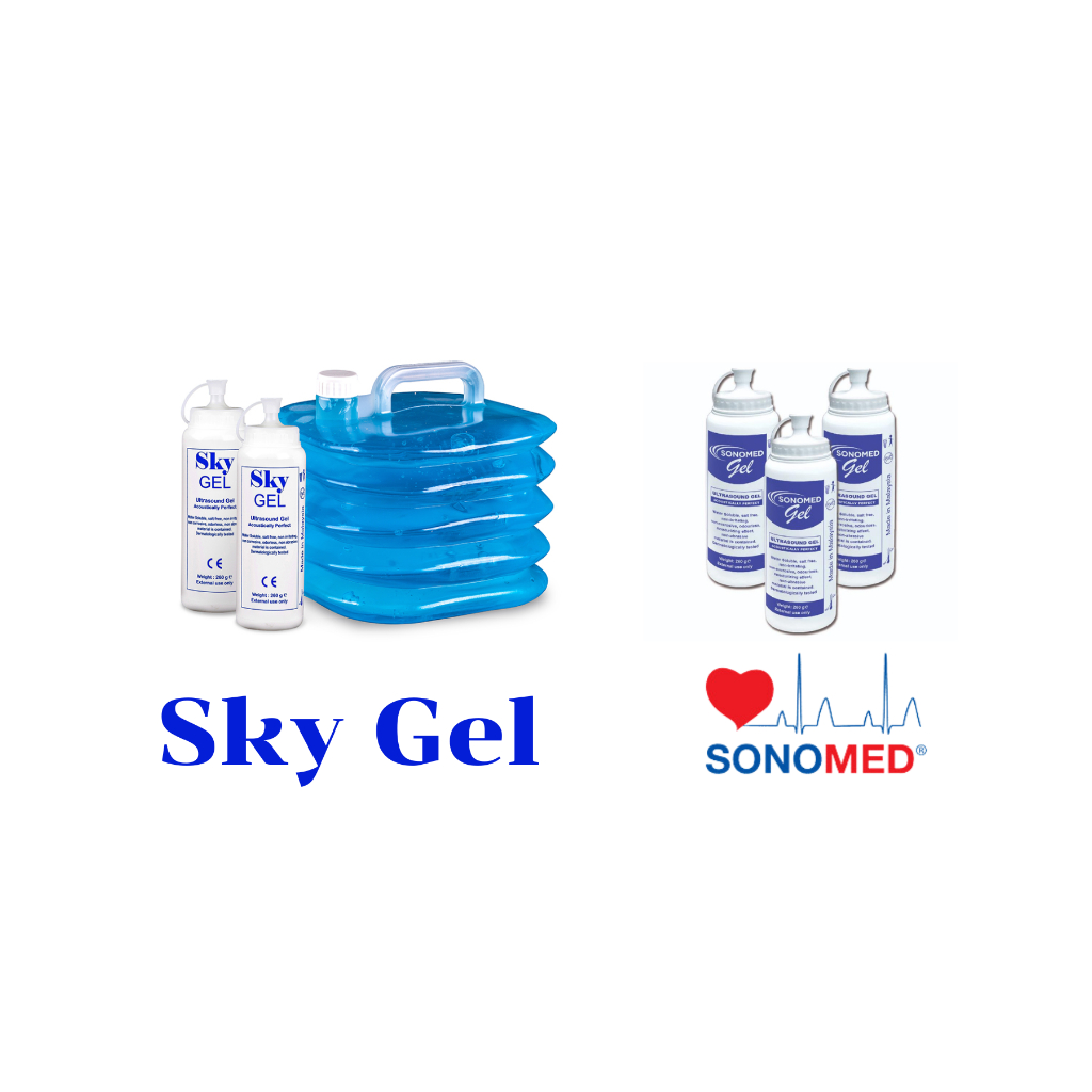 [พร้อมส่ง] เจลอัลตร้าซาวด์ (Ultrasound Gel) (1ขวด) ยี่ห้อ SKY GEL / Sonomed (แบบขวด)