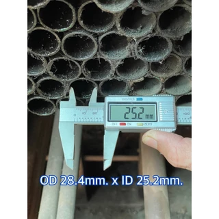 ท่อเหล็กกลม แป๊ปสเตย์ไร้ตะเข็บ คุณภาพดีจากต่างประเทศ Seamless Tube ขนาดรอบนอก 28.4 mm. รูใน 25.2 mm.