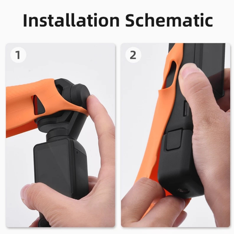 BRDRC DJI OSMO POCKET 3 เคสซิลิโคน กันฝุ่น กันลื่น
