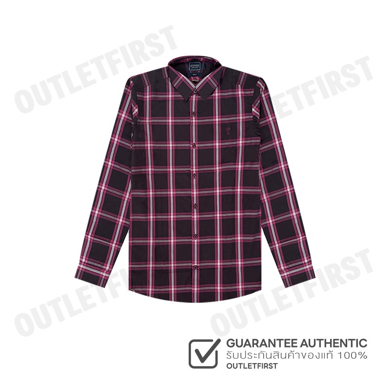 ARROW รุ่น BAMBOO SHIRT CODE: MACS105S2BSBR เสื้อเชิ้ตแขนยาว เสื้อเชิ้ตผู้ชาย เสื้อเชิ้ต