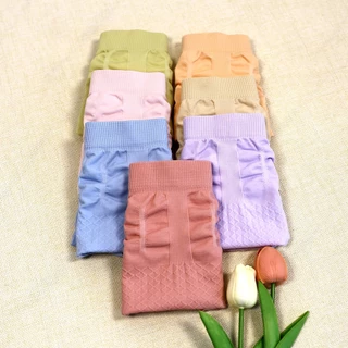 B040กางเกงในสตรี1เช็ต7ตัว ขนาดพิเศษเอวสูง ระบายอากาศได้ดีสวมใส่สบาย สีน่ารักสดใสขนาดฟรีไซส์ สินค้าพร้อมส่ง