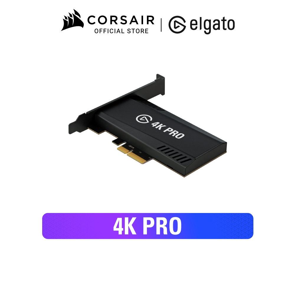 ELGATO GAME CAPTURE 4K PRO - การ์ดจับภาพวิดีโอ แคปเจอร์การ์ด PCIe 4K 60fps HDR
