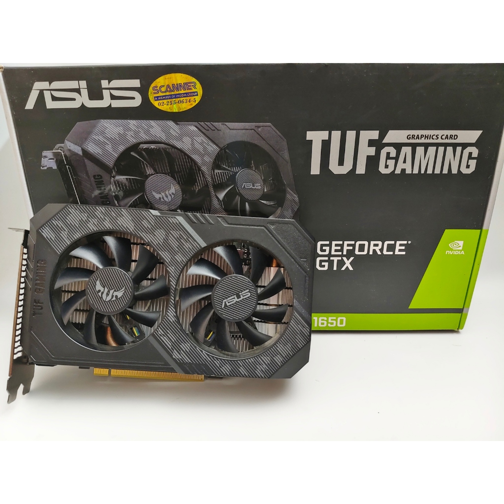 การ์ดจอ ASUS GTX 1650 ไม่ต่อไฟเพิ่ม GAMING OC GDDR6
