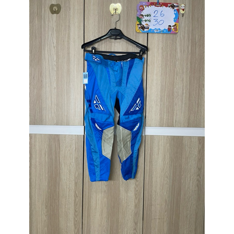 กางเกงวิบากเด็ก กางเกงมือสองของแท้ 100% เอว 26 นิ้วสีฟ้าFLY