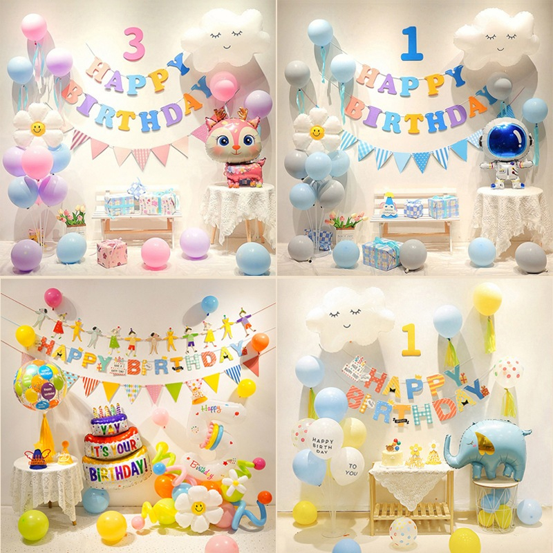 *พร้อมส่ง* ชุดลูกโป่งตกแต่งงานวันเกิด ลูกโป่ง ชุดลูกโป่ง ลูกโป่งวันเกิด ลูกโป่งสุขสันต์วันเกิด ลูกโป่งวันเกิดเด็ก