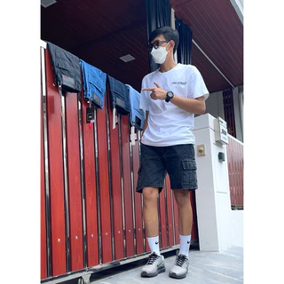 กางเกงยีนส์คาร์โก้ขาสั้น CP8