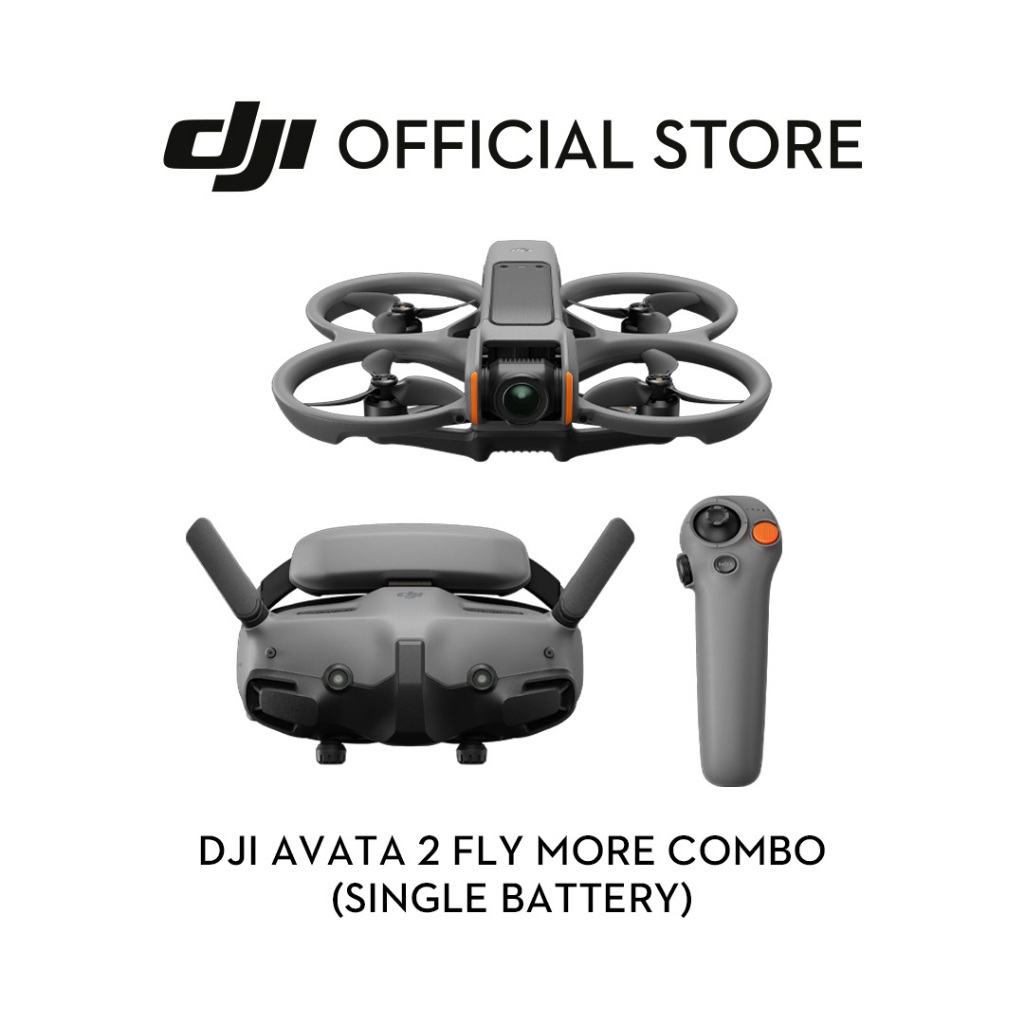 DJI Avata 2 - Camera Drone | โดรนขนาดกะทัดรัด | 1/1.3″ CMOS 4K/60fps | มีกิมบอล | พร้อมใบพัดในตัว