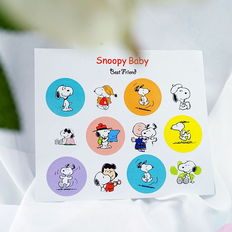 พร้อมส่งในไทย มี5ลาย สติกเกอร์ สนูปี้ Snoopy มินิมอล Sticker สติ๊กเกอร์น่ารัก ตกแต่ง ฉลาก DIY งานพรีเมี่ยม