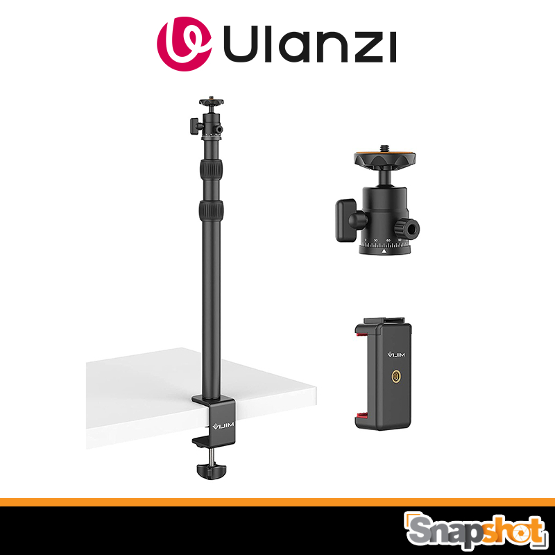 Ulanzi VIJIM LS03 Light Stand With Phone Holder (2574) ขาจับโต๊ะ ขาแคลมป์ พร้อมหัวบอล Ulanzi LS03 LS-03