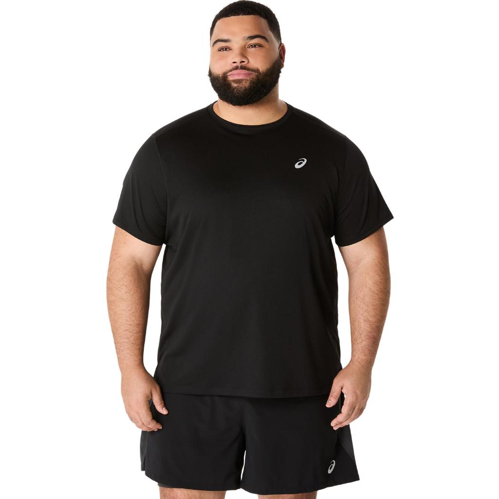 ASICS : 2011D242.001 ASICS SILVER SS TOP MEN RUNNING ผู้ชาย เสื้อคอกลม ของแท้  PERFORMANCE BLACK