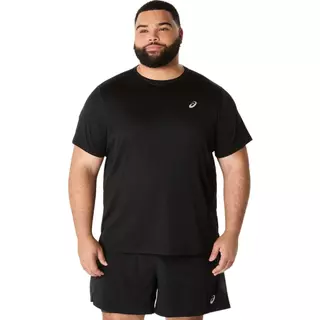 ASICS : 2011D242.001 ASICS SILVER SS TOP MEN RUNNING ผู้ชาย เสื้อคอกลม ของแท้ PERFORMANCE BLACK