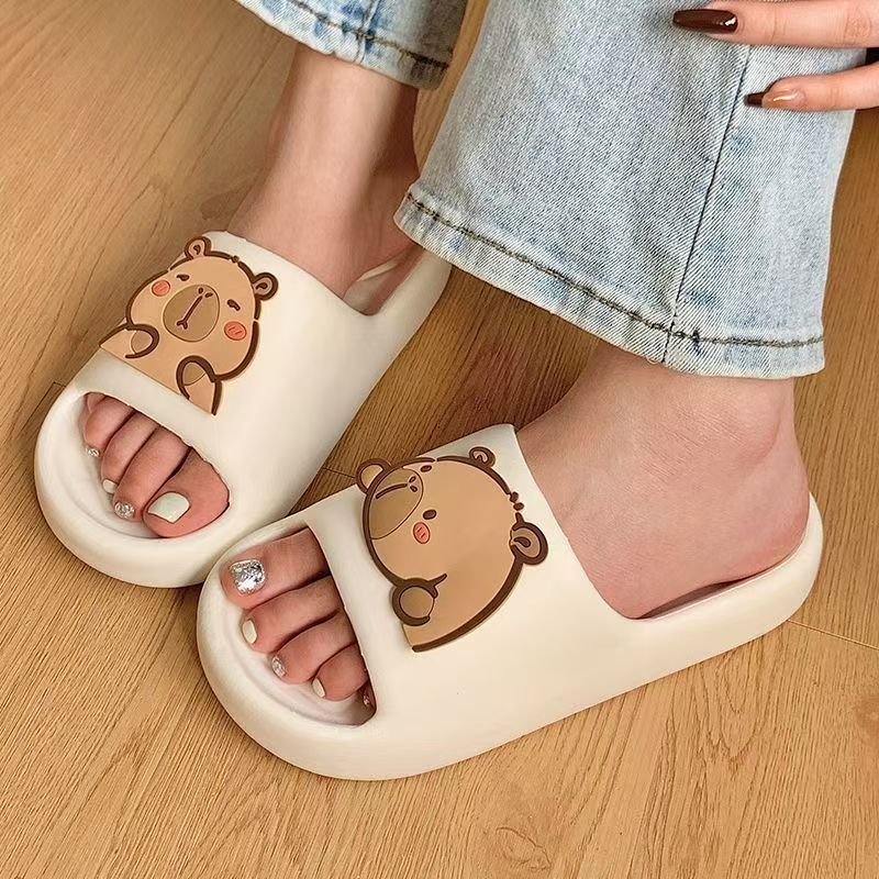 🧸ใหม่🧸(SH-5528)รองเท้าแตะ ลายCapibala รองเท้าแตะใส่ในบ้านและนอกบ้าน ยางEVA น้ำหนักเบานิ่มใส่บาย