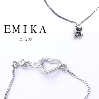 Emika สร้อยข้อมือจี้หัวใจ สร้อยข้อมือแพลทินัม สร้อยข้อมือเงิ…