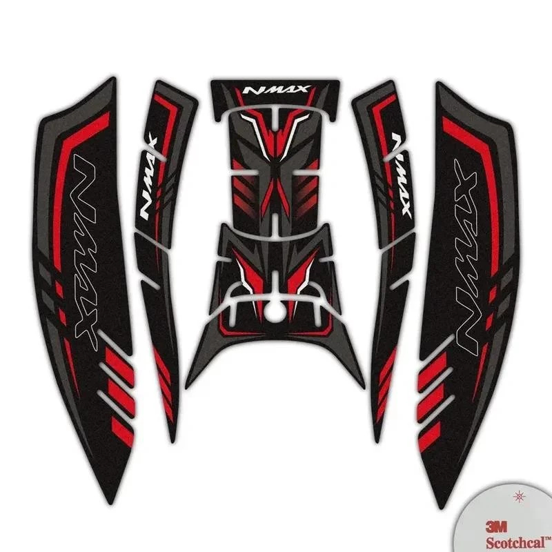 แผ่นเหยียบกันลื่น สติกเกอร์ สำหรับ YAMAHA NMAX155 Nmax125 NMAX สติ๊กเกอร์ตกแต่งชุดแผ่นเชื้อเพลิง - รูปที่ 5