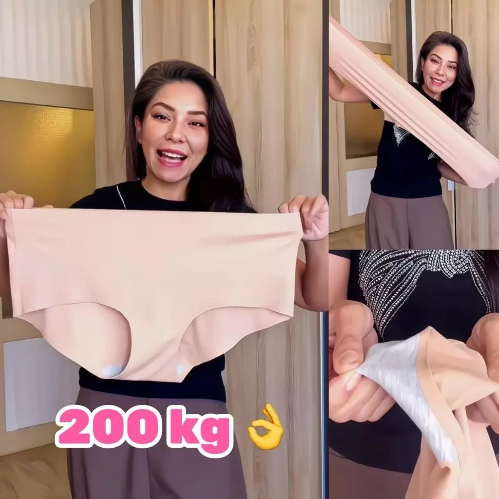 กางเกงชั้นใน 🌸 2XL-6XL (แพค 5-10)ไร้ขอบ ยืดได้4ทาง วัสดุ Nylon/Lycra สำหรับสาวอวบ - ผู้หญิง, Women