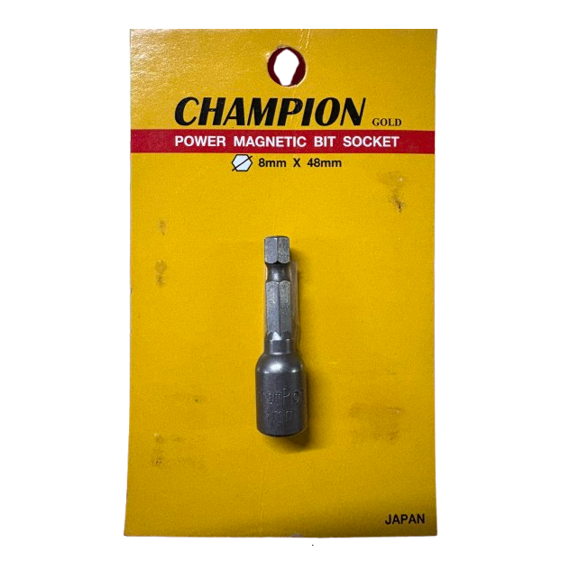 Champion บล็อกยิงหลังคา บล็อกยิงเบอร์8 บล็อคแม่เหล็ก บล็อคขันน็อต หัวบล็อกเบอร์8 ราคาต่อ 1ชิ้น