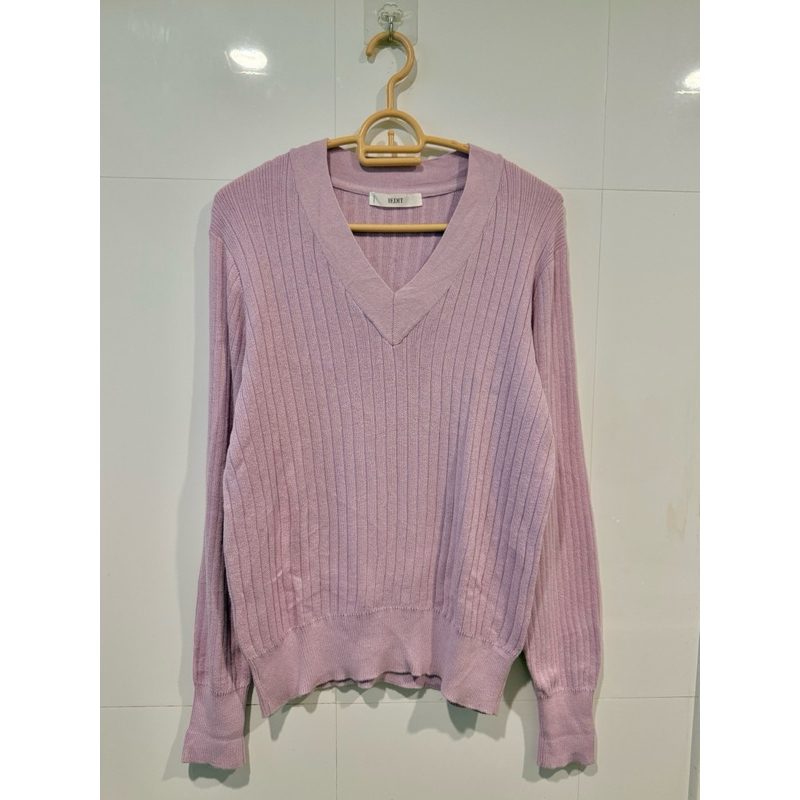 เสื้อแขนยาว❤️IEDIT ผ้าร่องยืดได้เยอะ สีม่วงอ่อนพาสเทล ใส่วันสบายๆ สภาพดีค่ะ ไม่มีตำหนิ