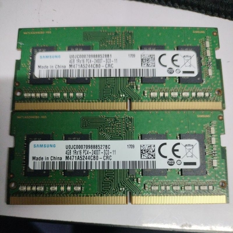 แรมโน๊ตบุ๊คddr4 4gb/8gb หลายยี่ห้อ มือสอง