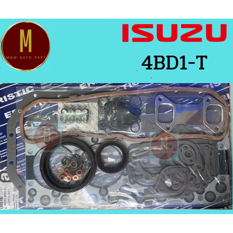 ประเก็นชุดใหญ่ ISUZU 4BD1-T(รุ่นยางฝาวาล์ว 4BE1)ELF NPR 3900CC TURBO 8V (104.5 MM) ยี่ห้อ eristic