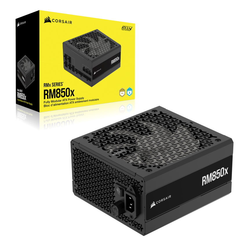 POWER SUPPLY (อุปกรณ์จ่ายไฟ) CORSAIR RM850X - 850W CYBENETICS GOLD (CP-9020270-NA)