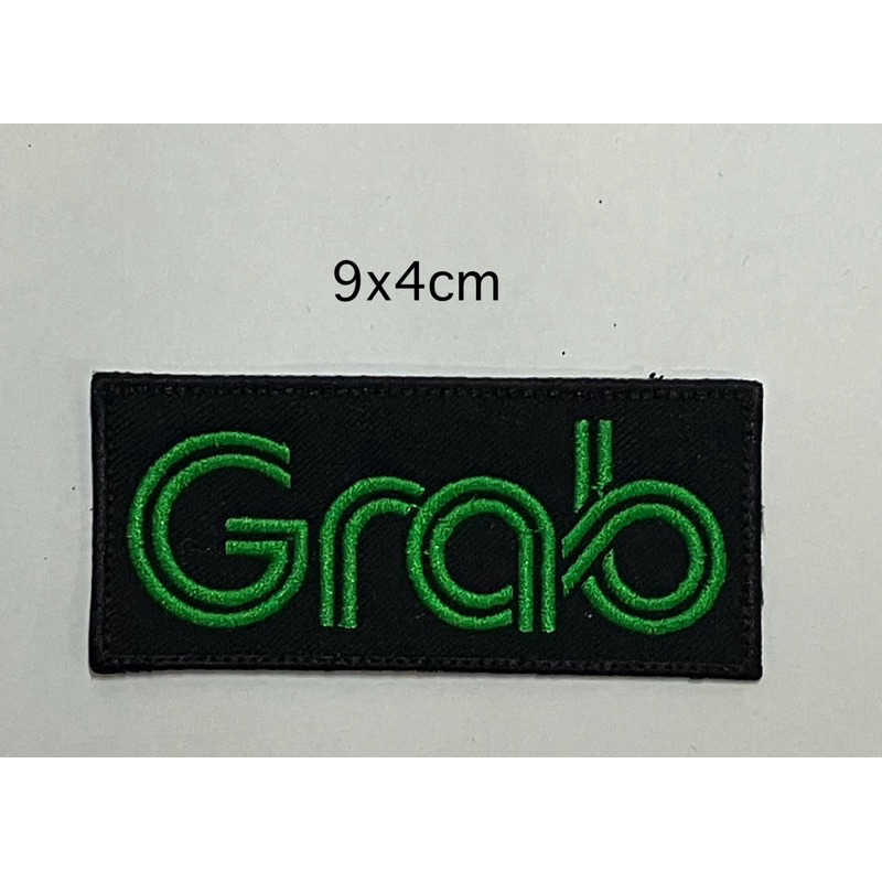 อาร์มปัก Grab แบบรีดติด ขนาด9x4cm