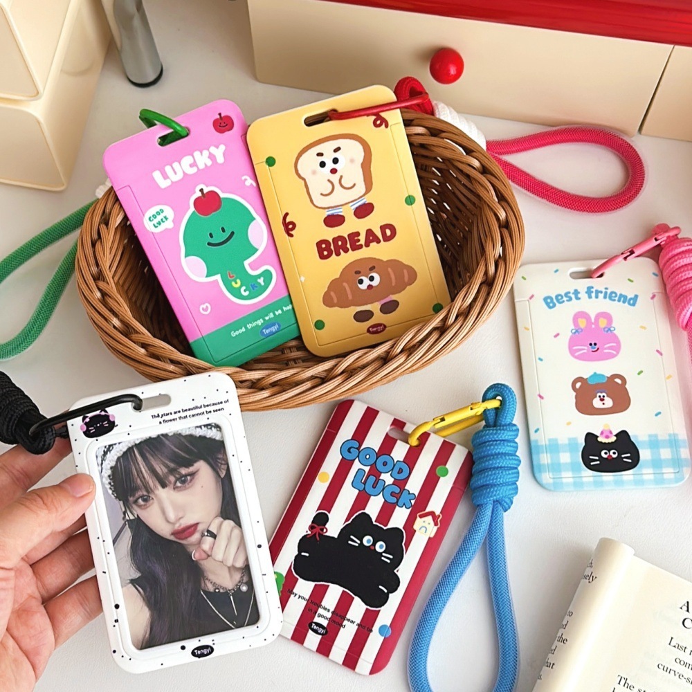 พร้อมส่ง🇹🇭 K001 ที่ใส่คีย์การ์ด ใส่บัตร ใส่บัตรพนักงาน พร้อมสายคล้อง ที่ใส่บัตรอาหารบนรถบัส