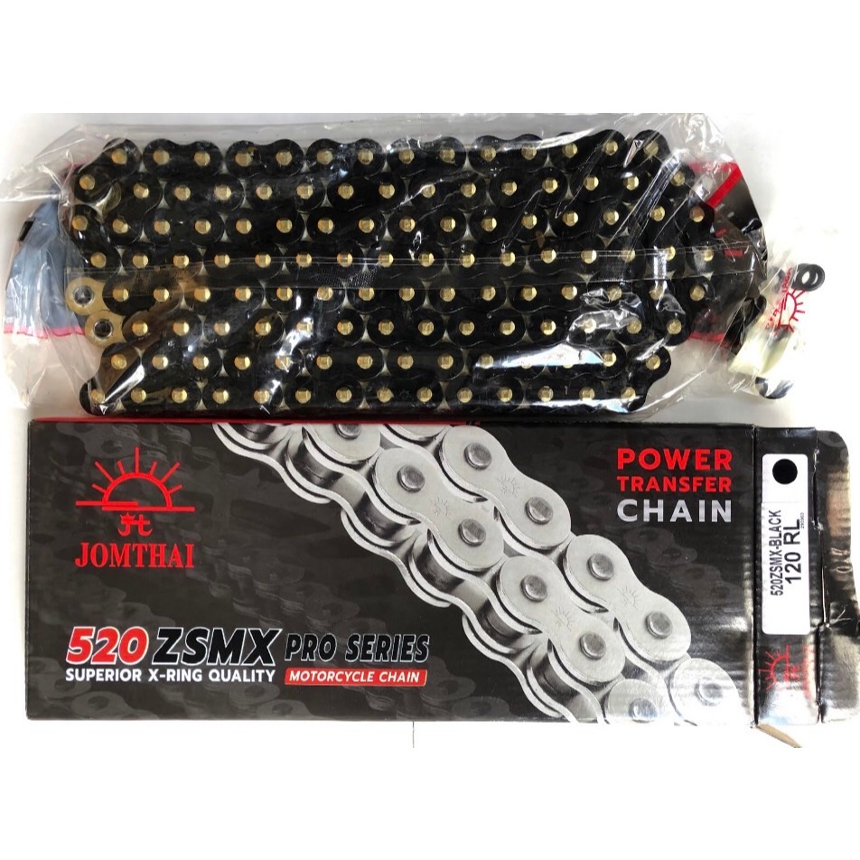 โซ่ 520 X-RING (ZSMX) JOMTHAI 120 ข้อ