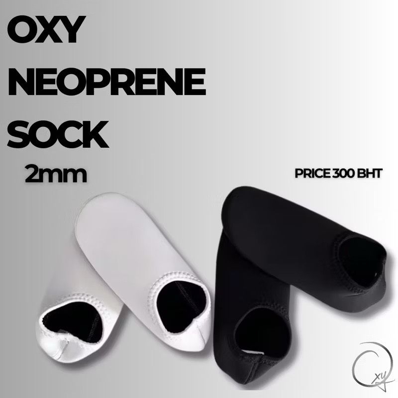 ถุงเท้าดำน้ำนีโอพรีน 2 mm.และ 3mm. Neoprene sock 2 mm.