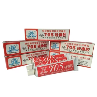 (1หลอด)กาวซิลิโคนอุตสาหกรรม 704 705 ยางซิลิโคนสีดํา กาวซิลิโคน 704 705 กันน้ำ ติดดี ทนความร้อน กาวอุตสาหกรรมซิลิโคน