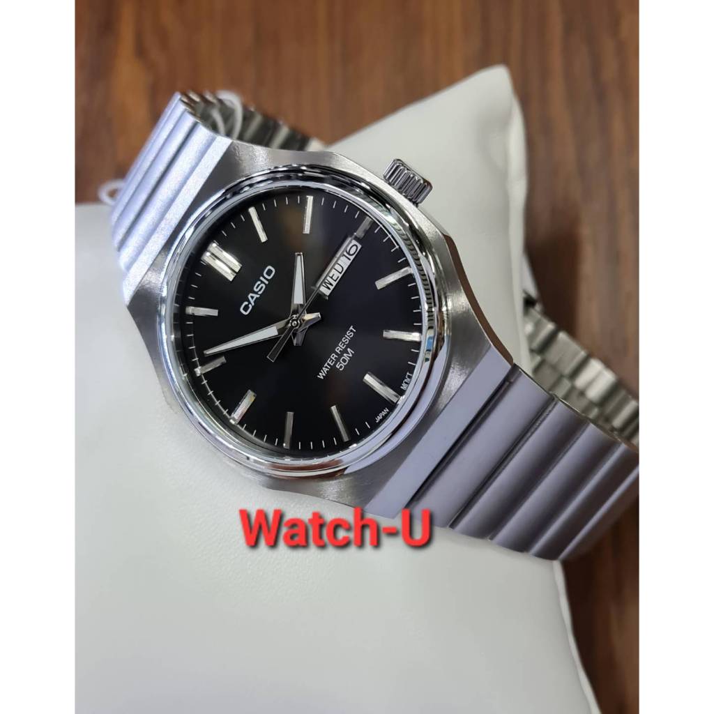 นาฬิกาผู้ชาย Casio รุ่นใหม่ MTP-E735D สายสแตนเลสแท้ รุ่น MTP-E735D-1 / MTP-E735D-1A