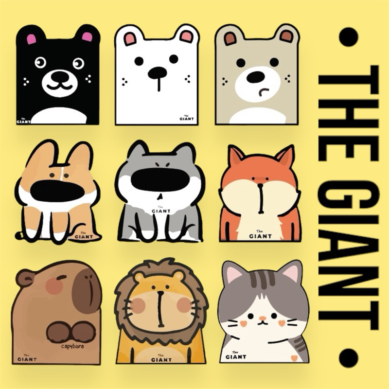 สติกเกอร์สูญญากาศติดพรบ.รถยนต์ยอดเดิมกว่าพันอัน ติดใบภาษีรถยนต์ลายหมีสุดน่ารัก หรือทาสแมว ทาสน้องหมา the giant bear