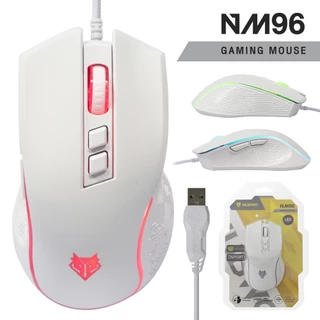 Nubwo NM-96 Gaming Mouse เมาส์เกมมิ่ง เสียงเงียบ ปรับ DPI ได้สูงสุด 3600 มี 7 ปุ่ม ปรับสีไฟได้