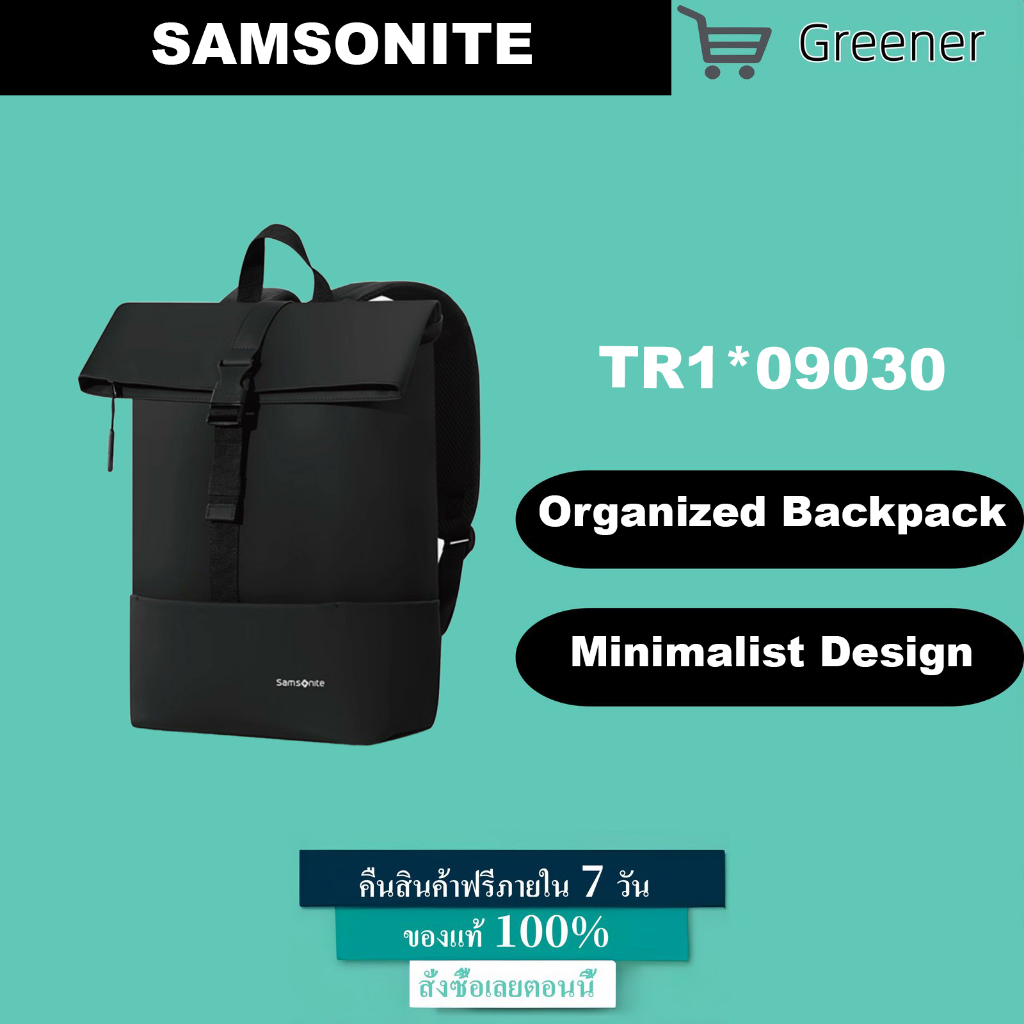 กระเป๋า Samsonite Vercelli Water Resistant Unisex Flap Backpack