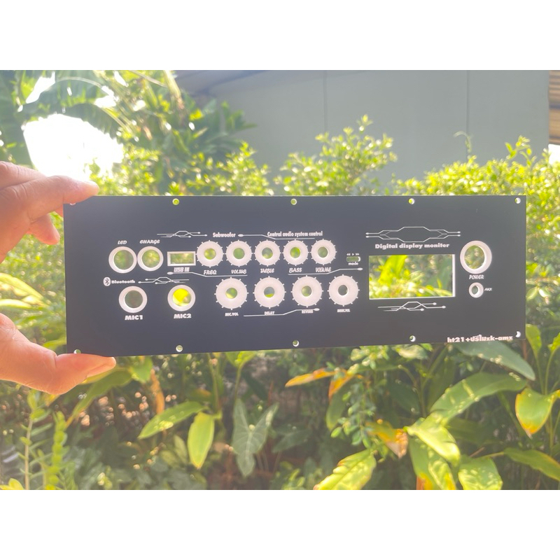 เพลทHT21 + 🎤ZK-amp ไม่ย้ายวอลุ่ม สามารถใส่ไฟล์LED ได้ขนาด260*60ครับออกแบบเป็นของตัวเอง🙏🏻🙏🏻🙏🏻