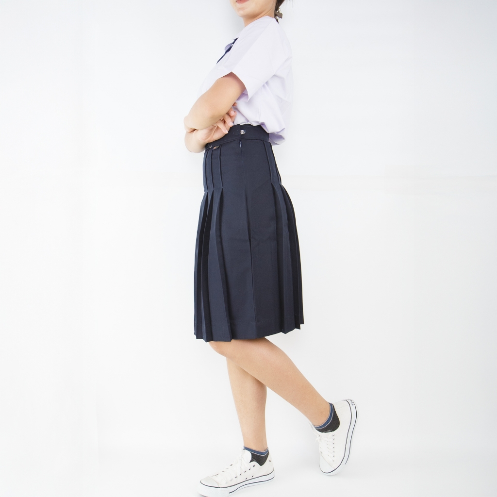 กระโปรงนักเรียนผ้าโทเร ทรงแคบกำลังดี [ฟรีเซ็ตปากกา] ยี่ห้อสมาร์ท ใส่สมาร์ทแล้วดูดี